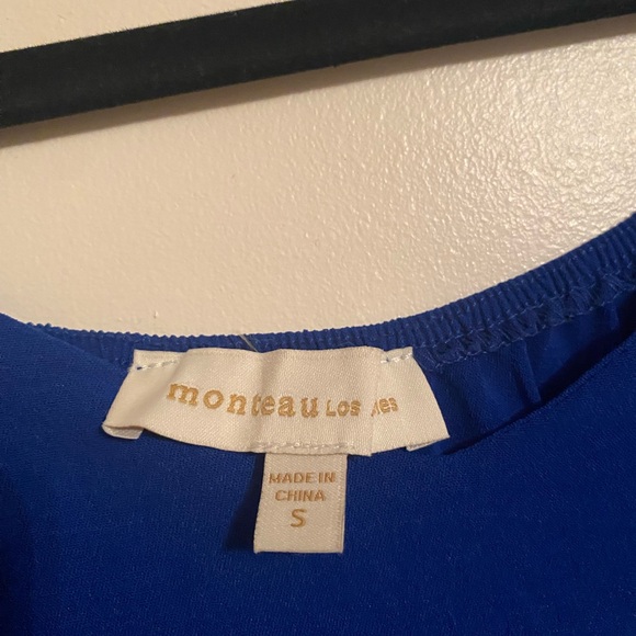 Elegant Blue Midi Dress - Picture 2 of 3